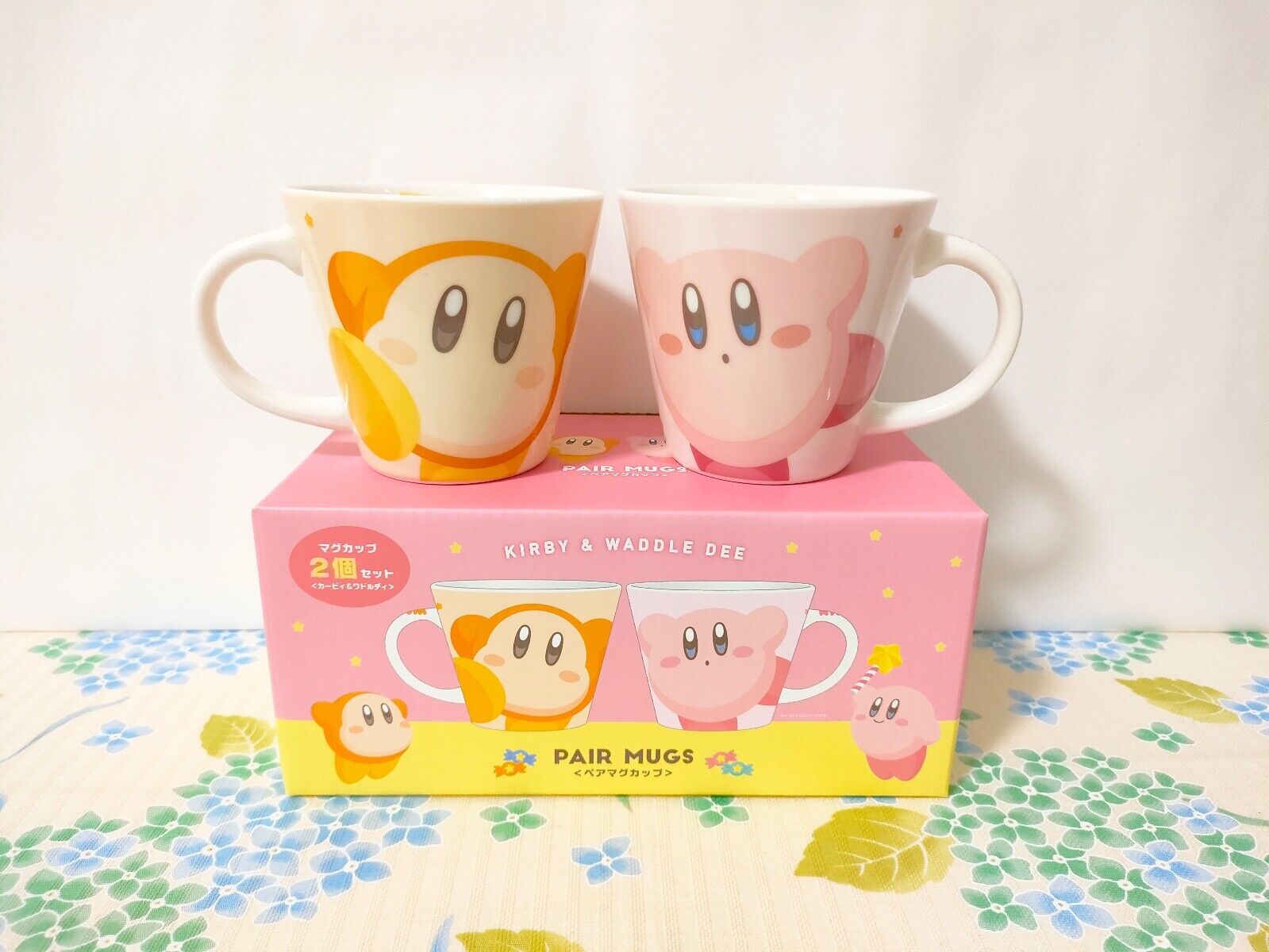 Hoshi no Kirby Pair Mug Cup Kirby and Waddle Dee 2pcs Star Kirby Ts Factory New
