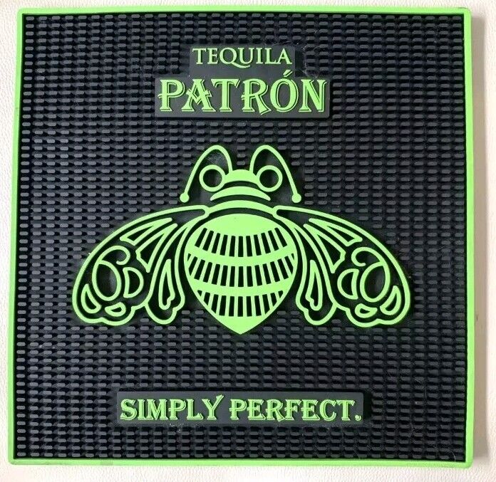 PATRON TEQUILA-EXTRA LARGE BAR SERVICE MAT COMMERCIAL GRADE- 17x17”-NEW-BUY IT