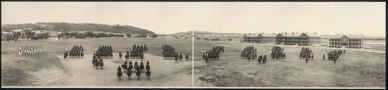 Photo:4th U.S. Cav.,Fort Meade, South Dakota 1909 Panorama