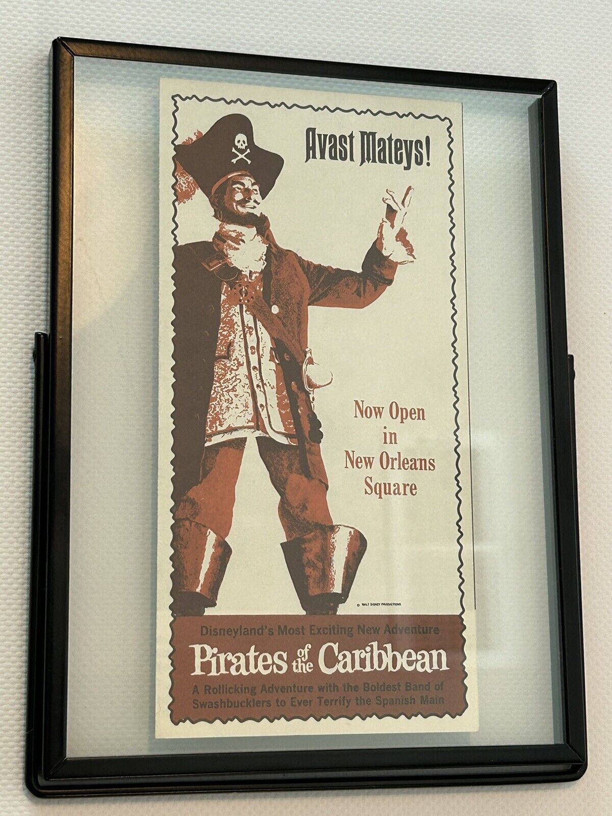 Vintage Disneyland Pirates of the Caribbean Grand Opening Gate Brochure.