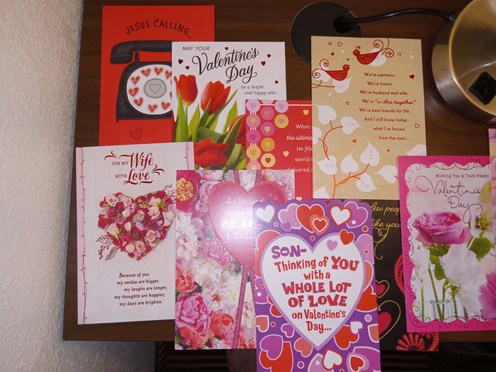 Valentine Card Lot Of 10 Hallmark Happy Heart Day Love Random All Different 