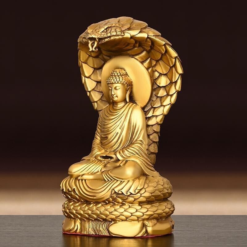 Chinese Bronze Copper Shakyamuni Buddha Statue Buddhism Figurine