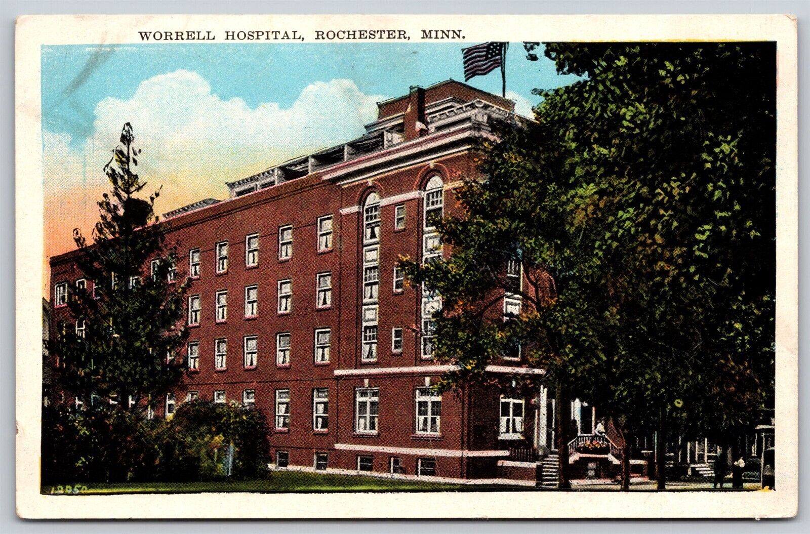 Postcard Worrell Hospital, Rochester, Minnesota A93