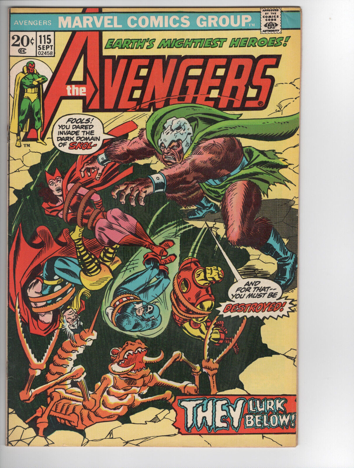 Avengers # 115 - Avengers/Defenders War Prologue FN/FN+