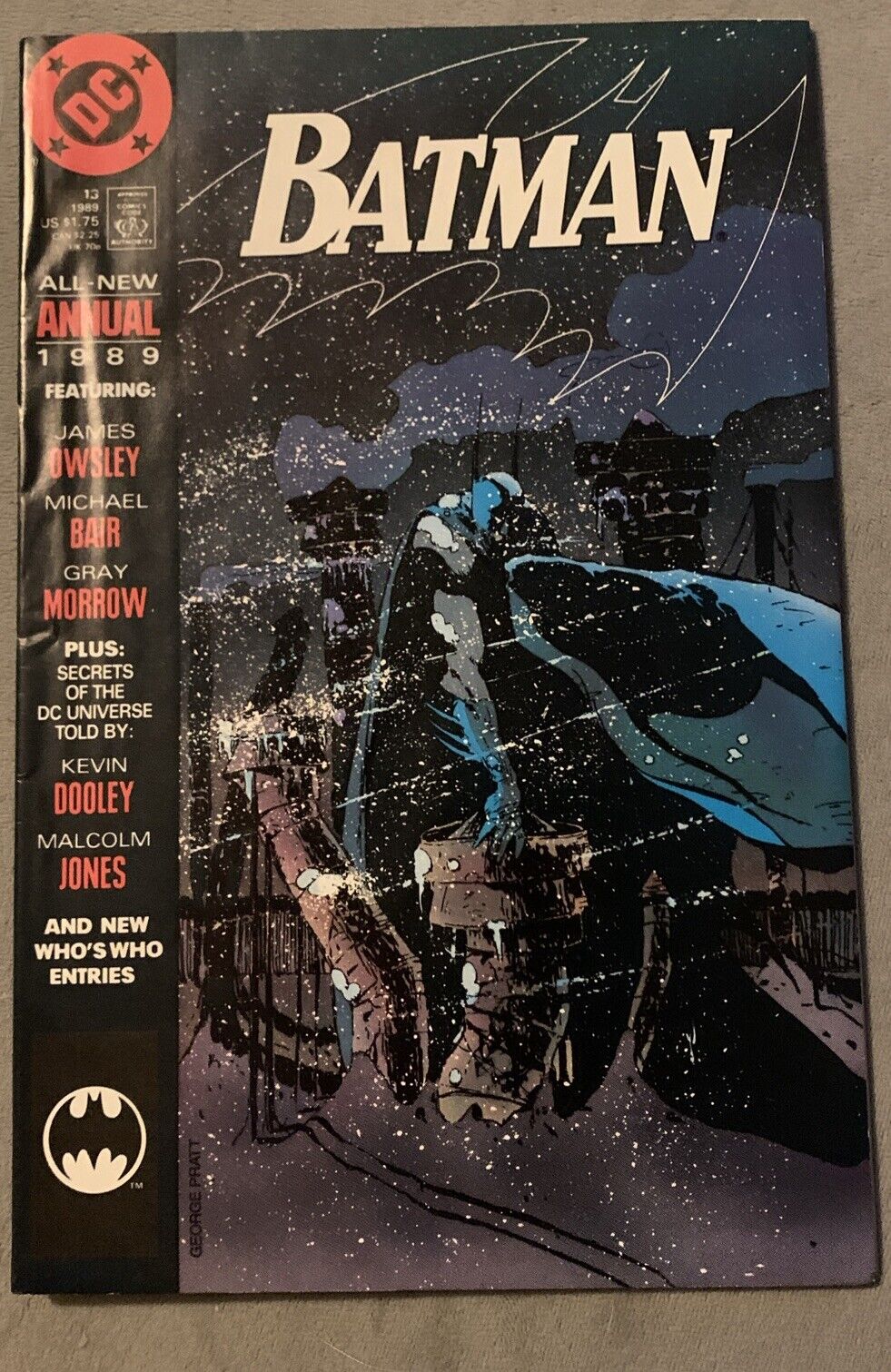 BATMAN ANNUAL #13 GRAY MORROW VF 1989 DC COMICS