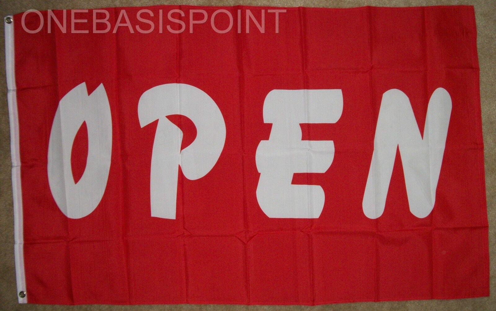 3\'x5\' Open Flag Red Outdoor Indoor Banner Business Advertising Store Sale 3X5