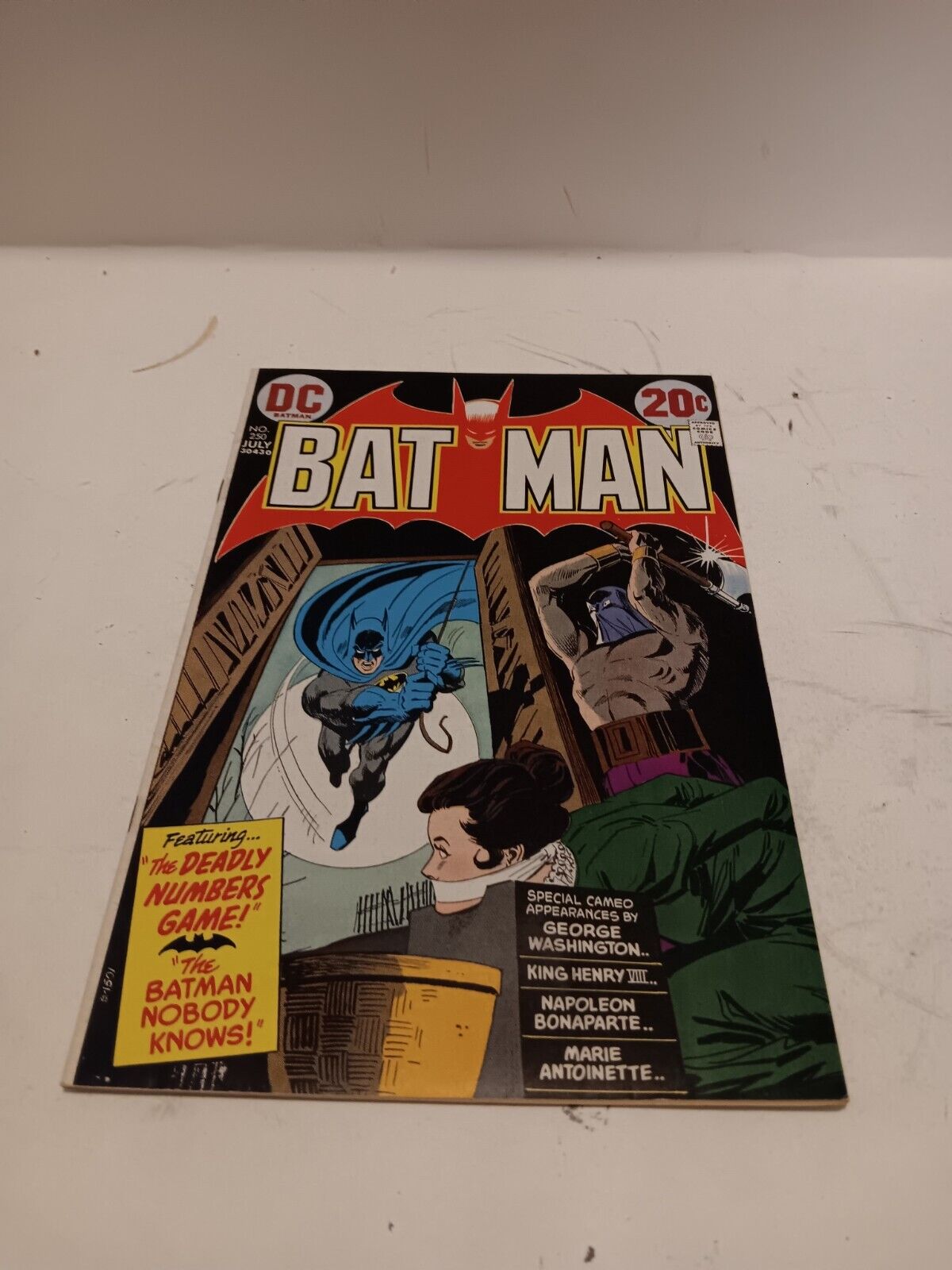 Batman 250, Classic Bronze Age Giordano Cover. Robin High Grade 1973 DC Comics