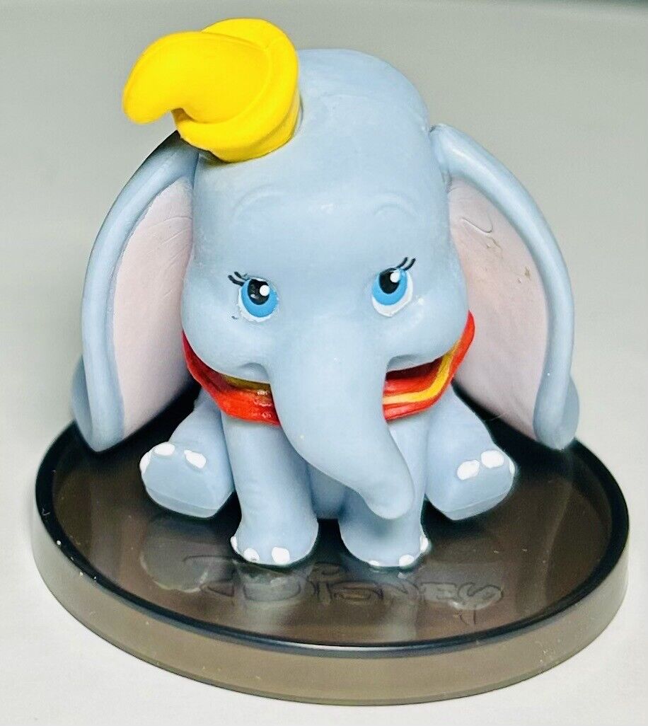 Vintage Disney Dumbo 2” Birthday Cake Topper Miniature Figurine New Sealed  ￼