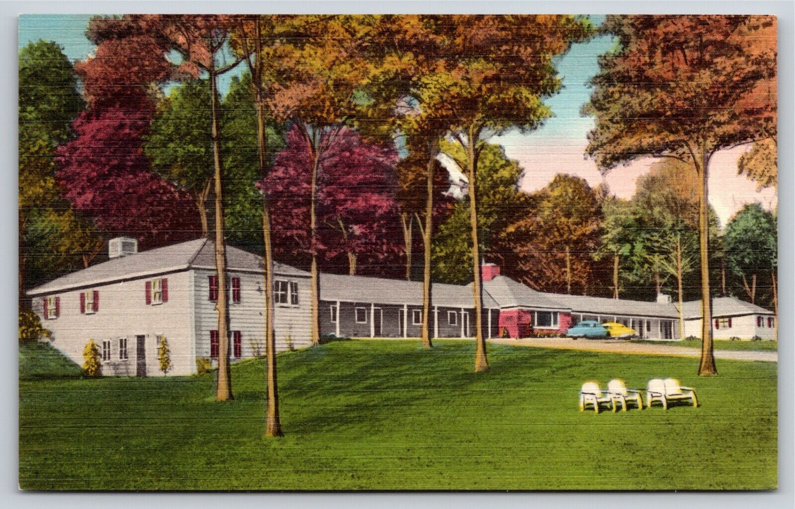 Fairfax Virginia~Patton Motor Hotel Front View~Douglas Smith Vintage Postcard