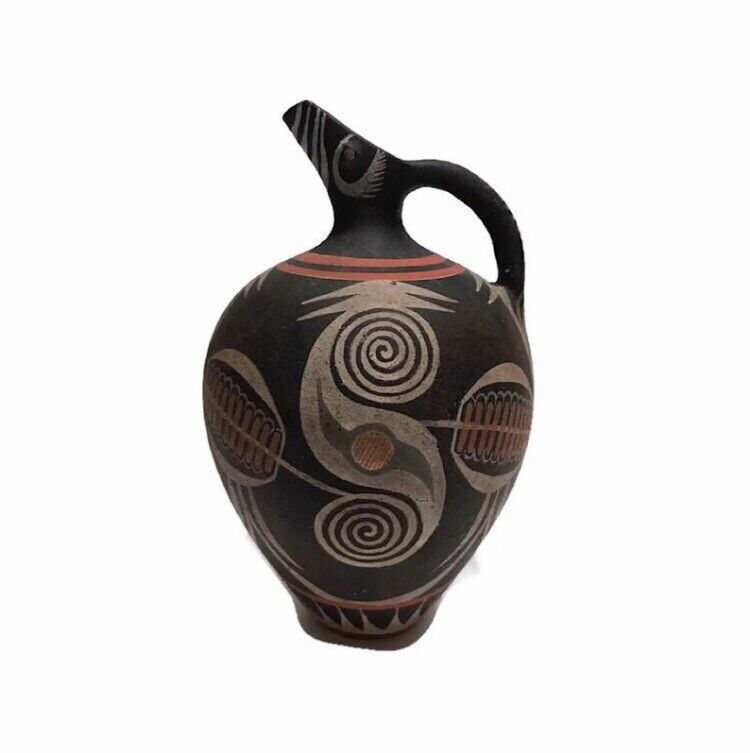 Minoan Clay Pottery Painted Design Pitcher