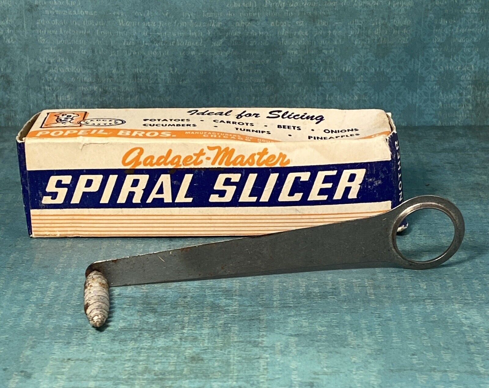 Vintage Popeil Bros Gadget Master No. 6 Fruit & Veggie Slicer w/ Box
