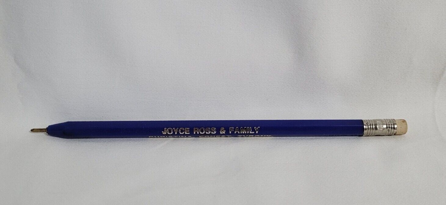 Vintage Joyce Ross & Family Christina Ernest Tyrone Fay Paula Advertising Pen