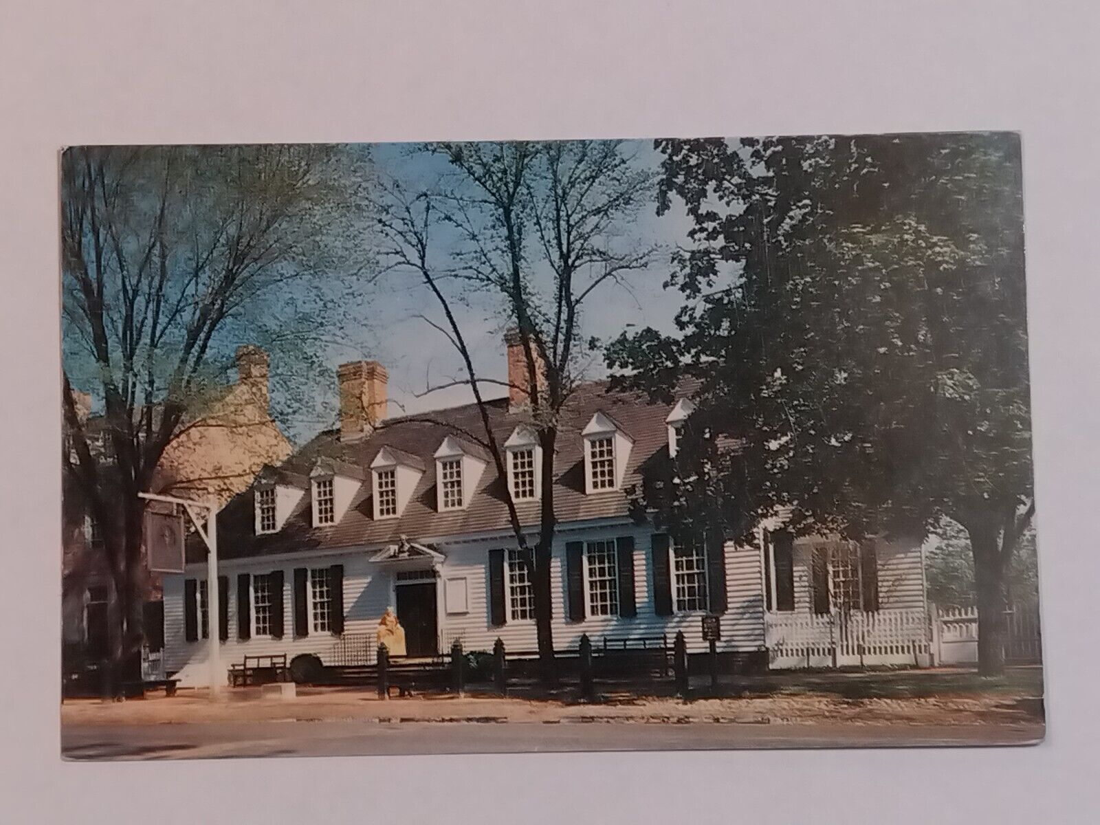 The Raleigh Tavern Williamsburg Virginia Post Are Posted 1956