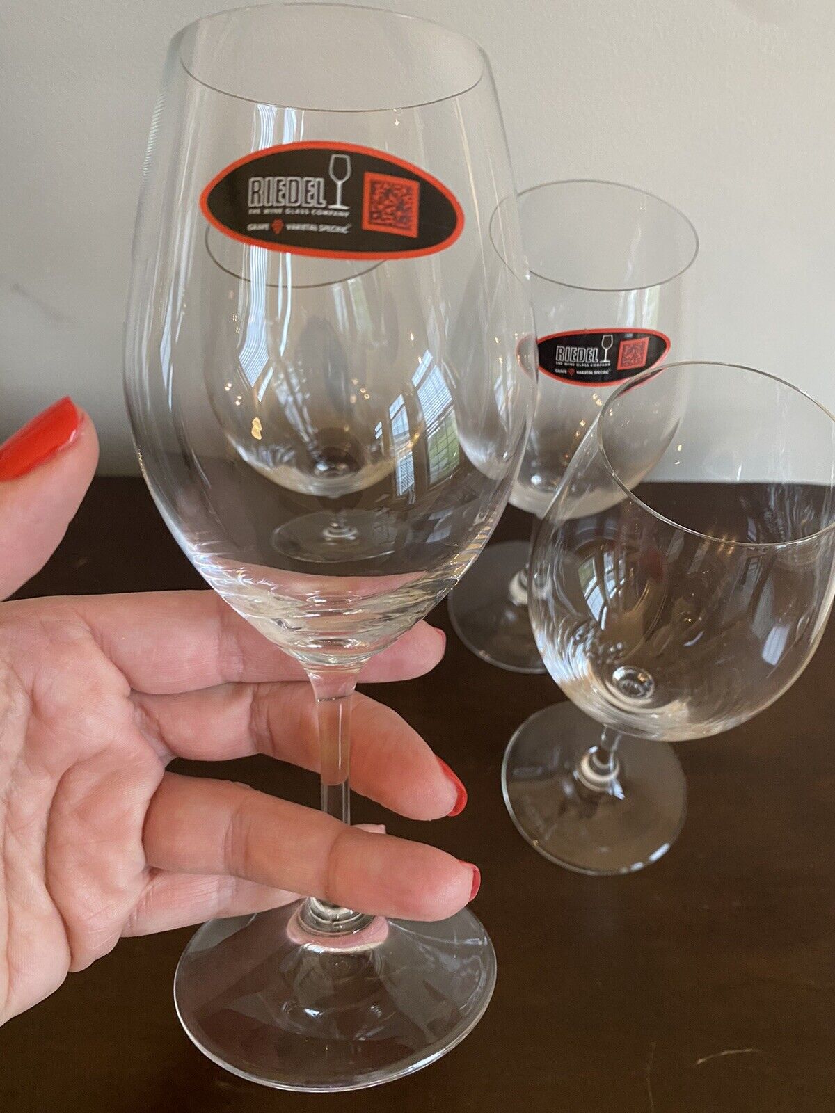 Riedel Crystal Wine Glasses Grape Varietal Specific Set Of 4