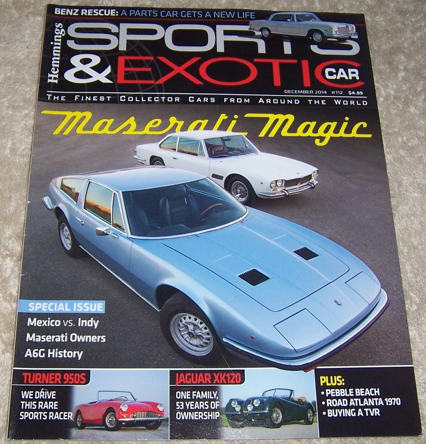 Hemmings Sports & Exotic Car Magazine December 2014 Maserati 