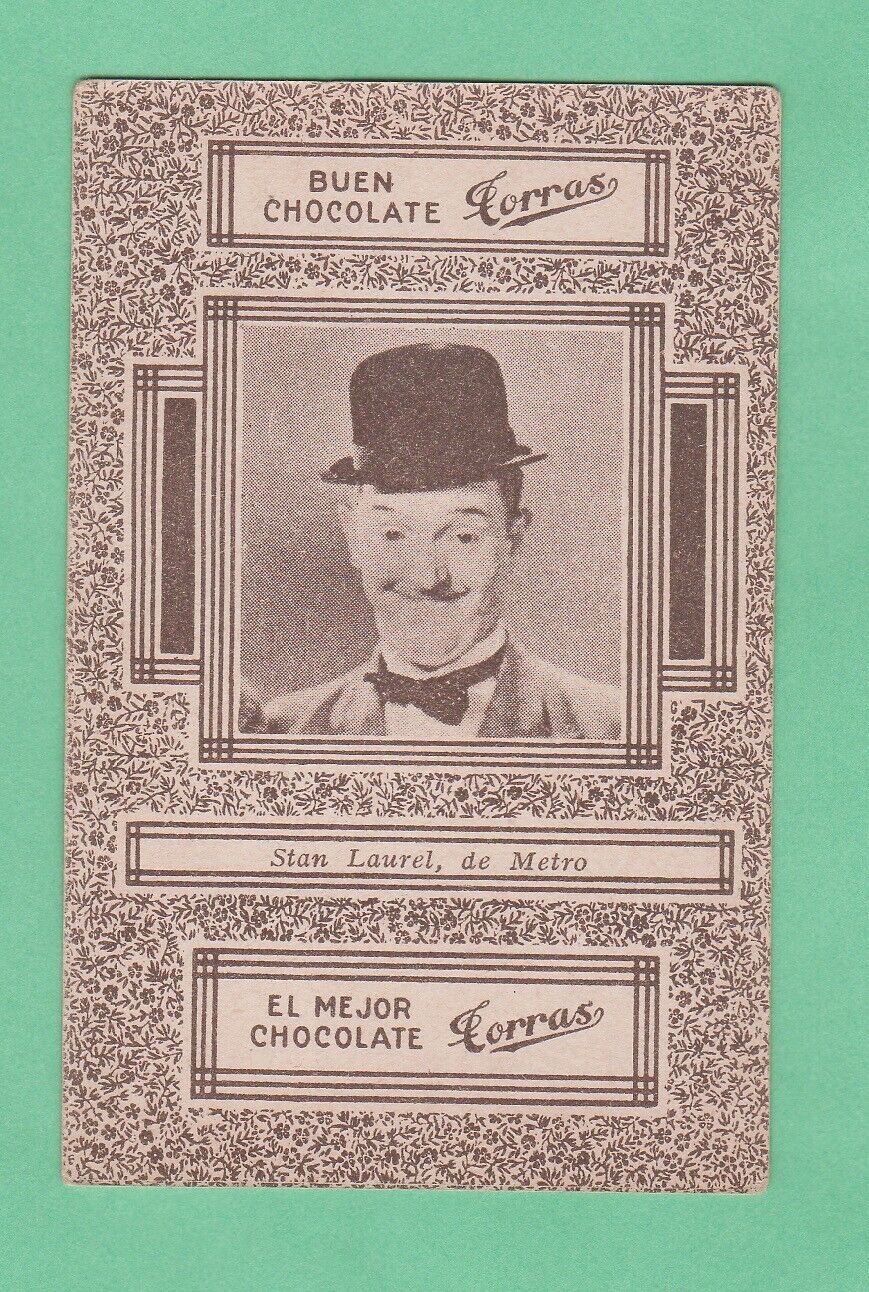 Stan Laurel   1930's Torras Baraja Playing Film Card Rare