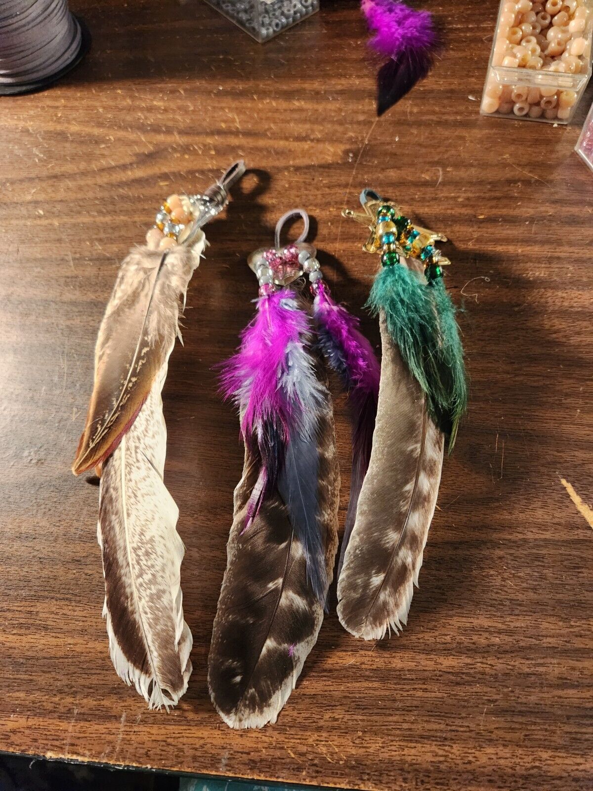Western Southwest Native American Wall Decoration Talking Feather Accent Piece