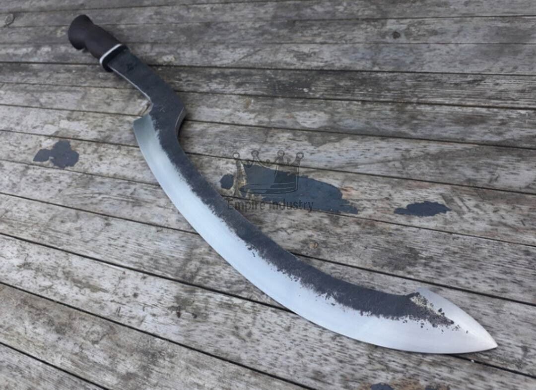 Custom Handmade High Carbon Steel Egyptian Khopesh Sword Fixed Blade With Sheath