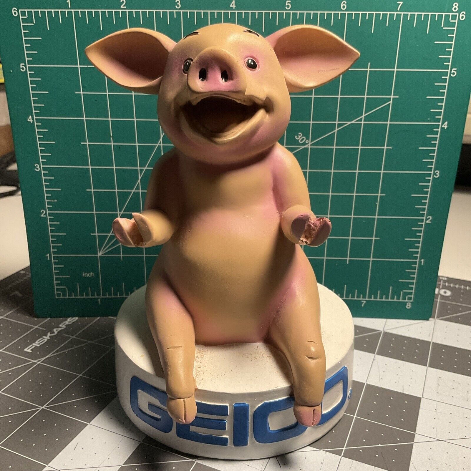 WORKING GEICO Maxwell The Pig TALKING Piggy Bank