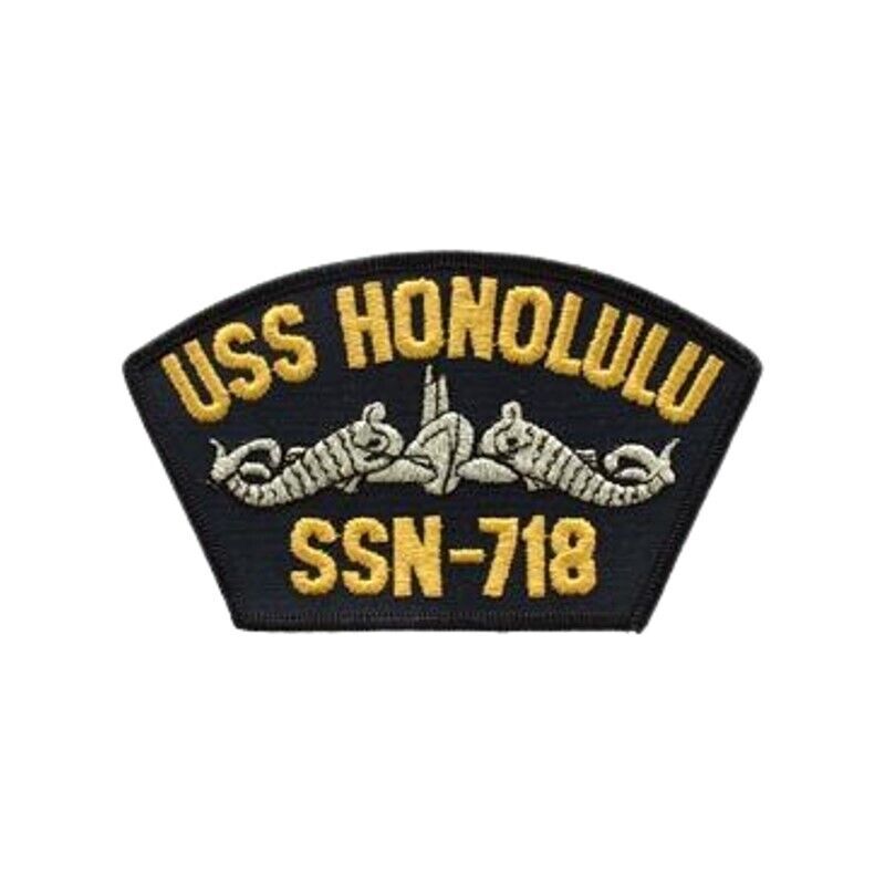 USS HONOLULU HAT PATCH CAP NAVY OFFICER GIFT VETERAN  USN WOW