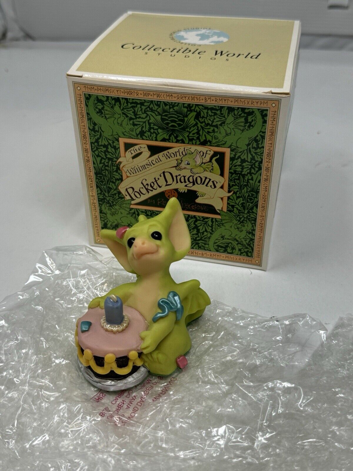 Whimsical World Of Pocket Dragons Happy Birthday w/ Box Mint
