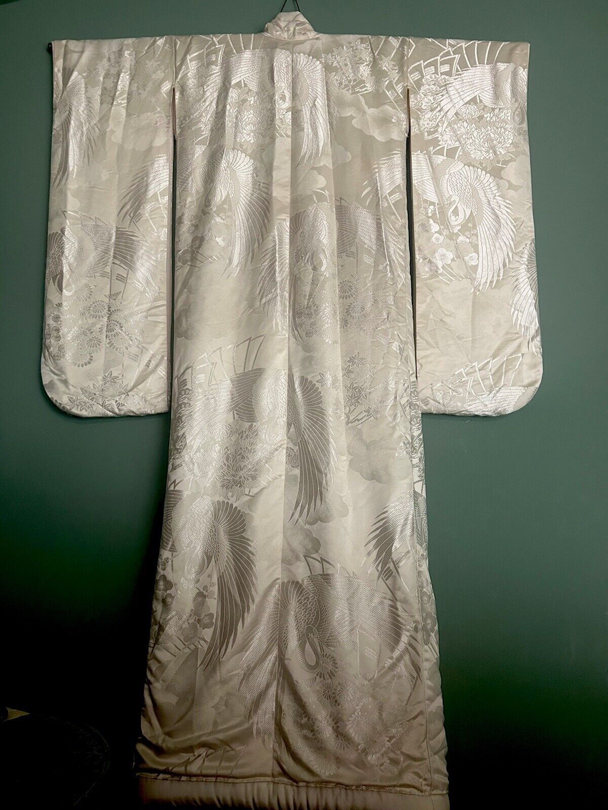 Vintage  Japanese Uchikake White Shiromuku Wedding Kimono