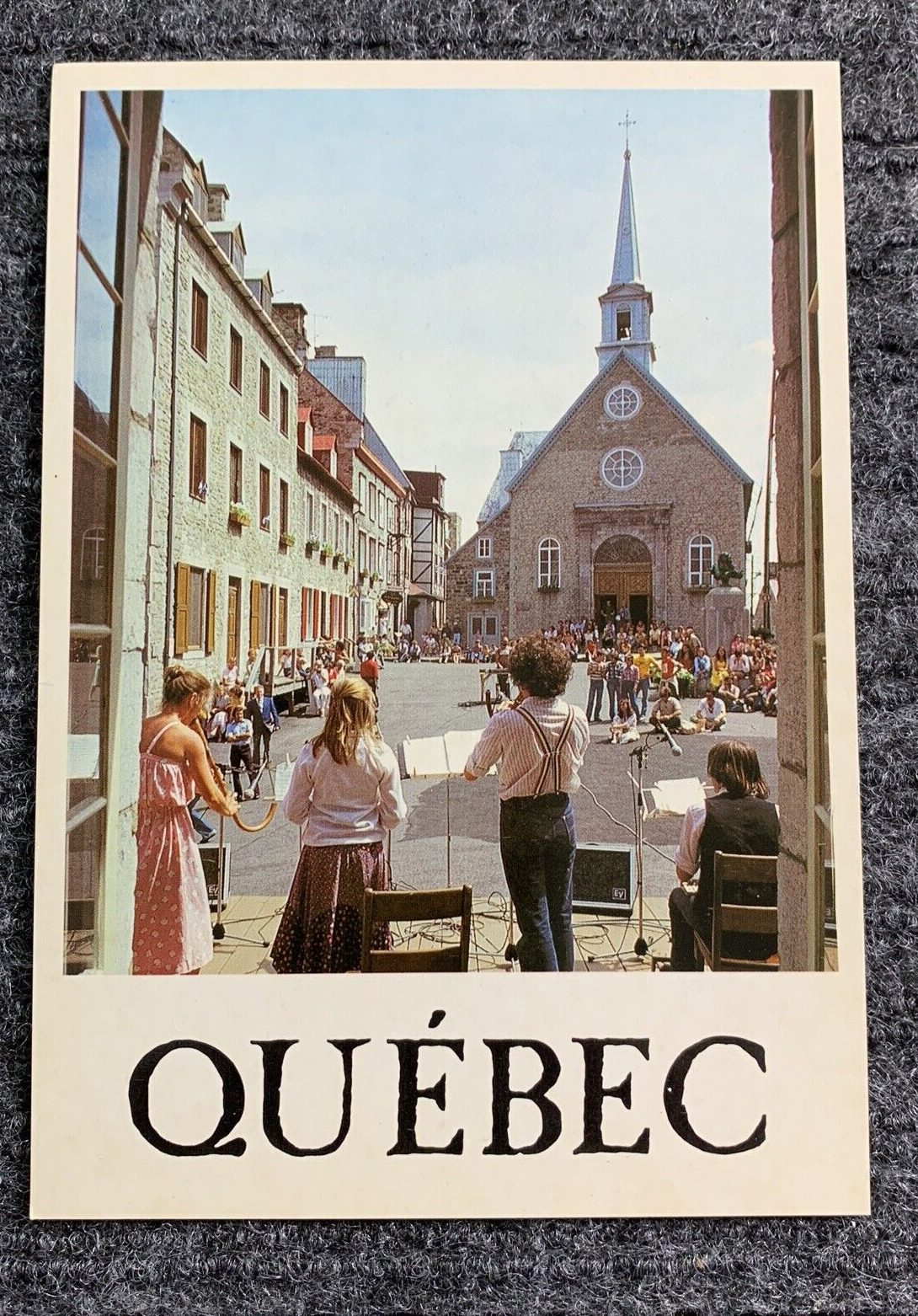 Notre Dame des Victoires Church at Palace Royale Quebec Canada Postcard Unposted