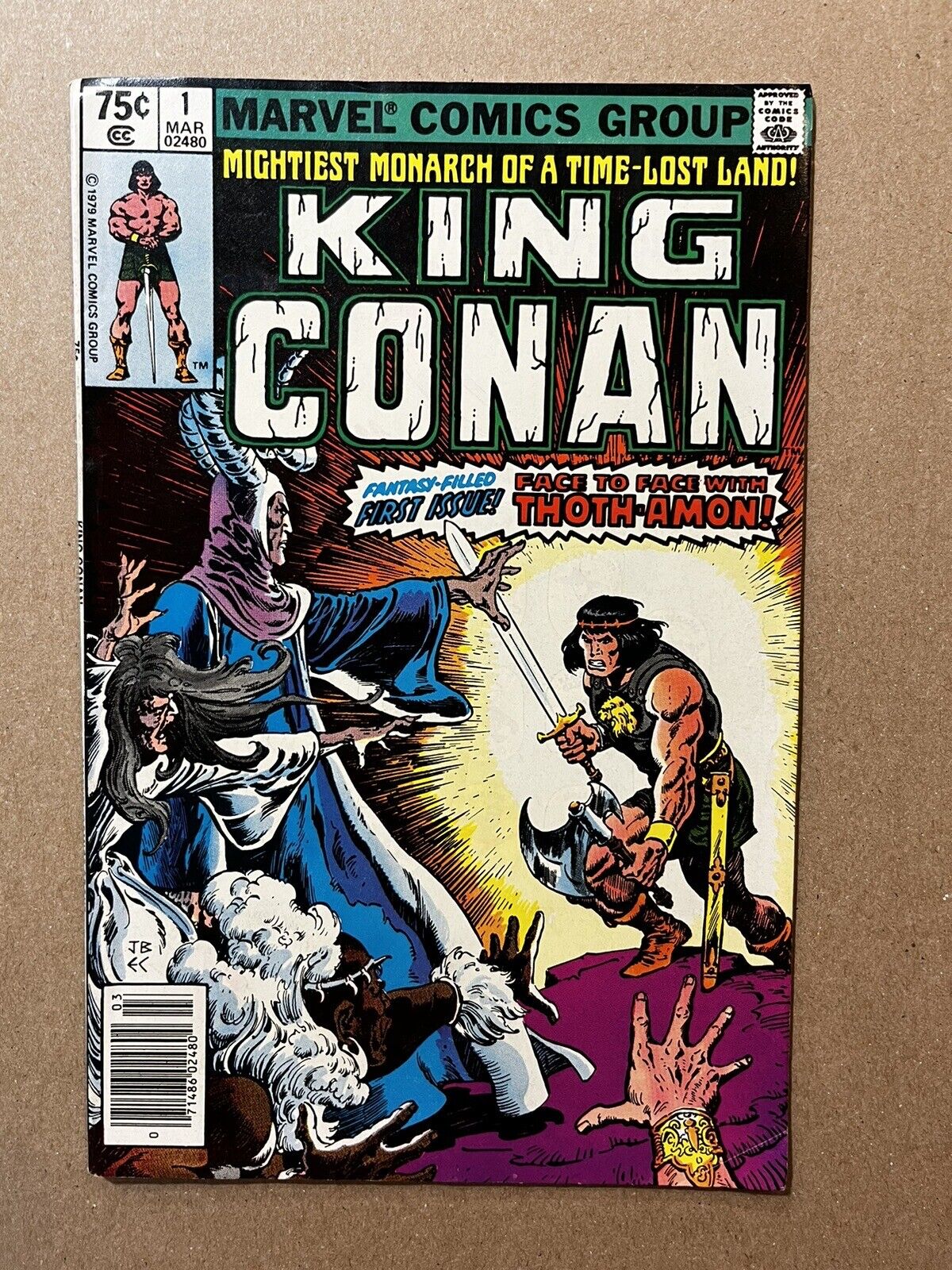 KING CONAN #1   CONAN VS THOTH-AMON, BUSCEMA ART 1980, High Grade Newsstand