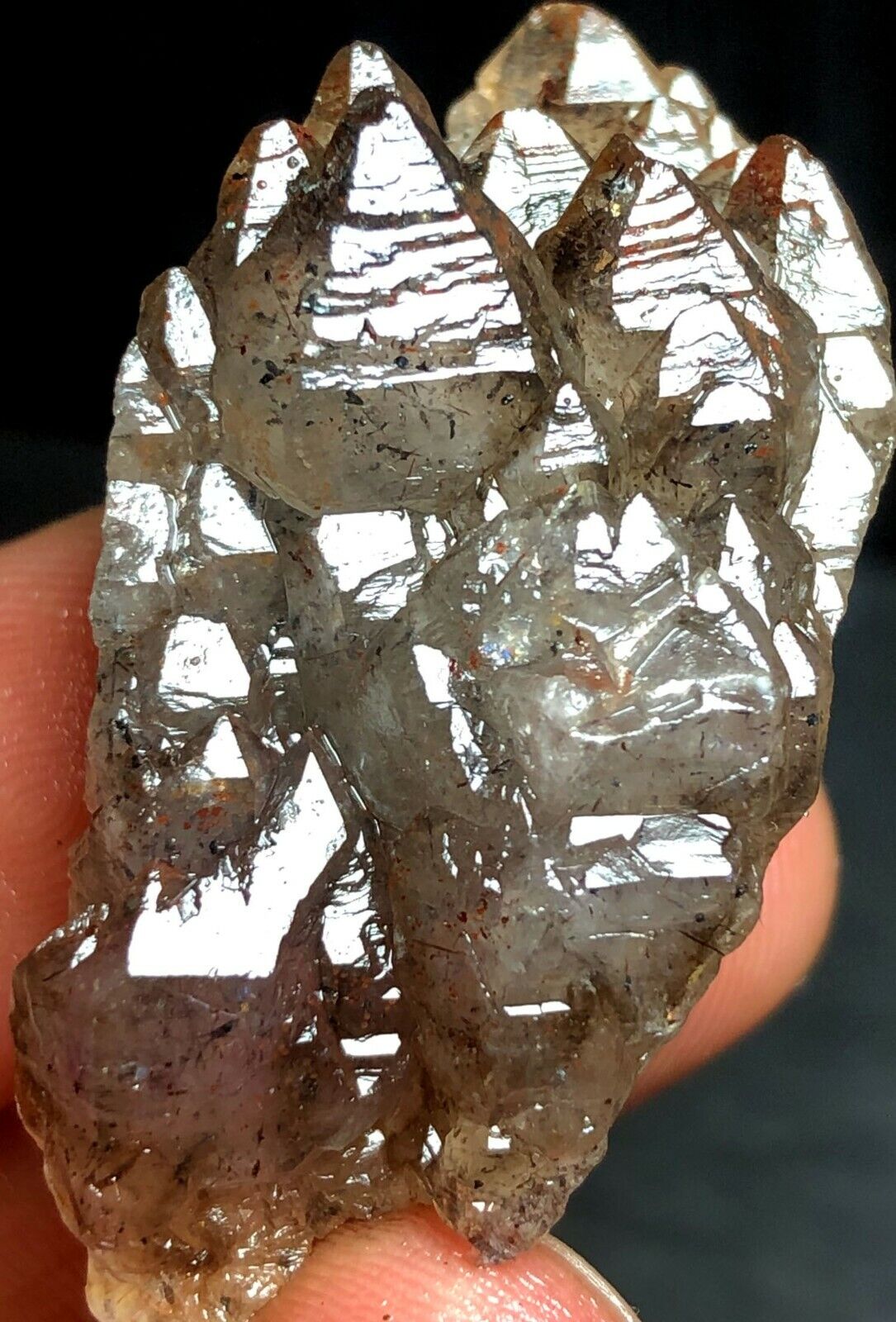 24g 1PC Super Seven Skeletal Amethyst Quartz Crystal Zambia  j472