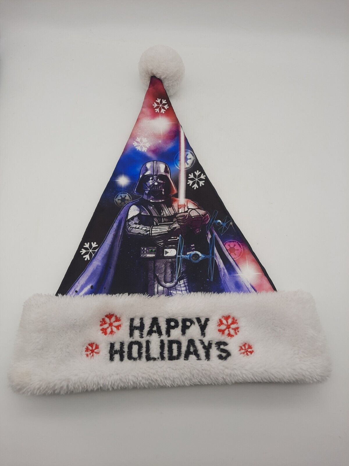 Star Wars Santa Hat Darth Vader Happy Holidays Ruz Adult S