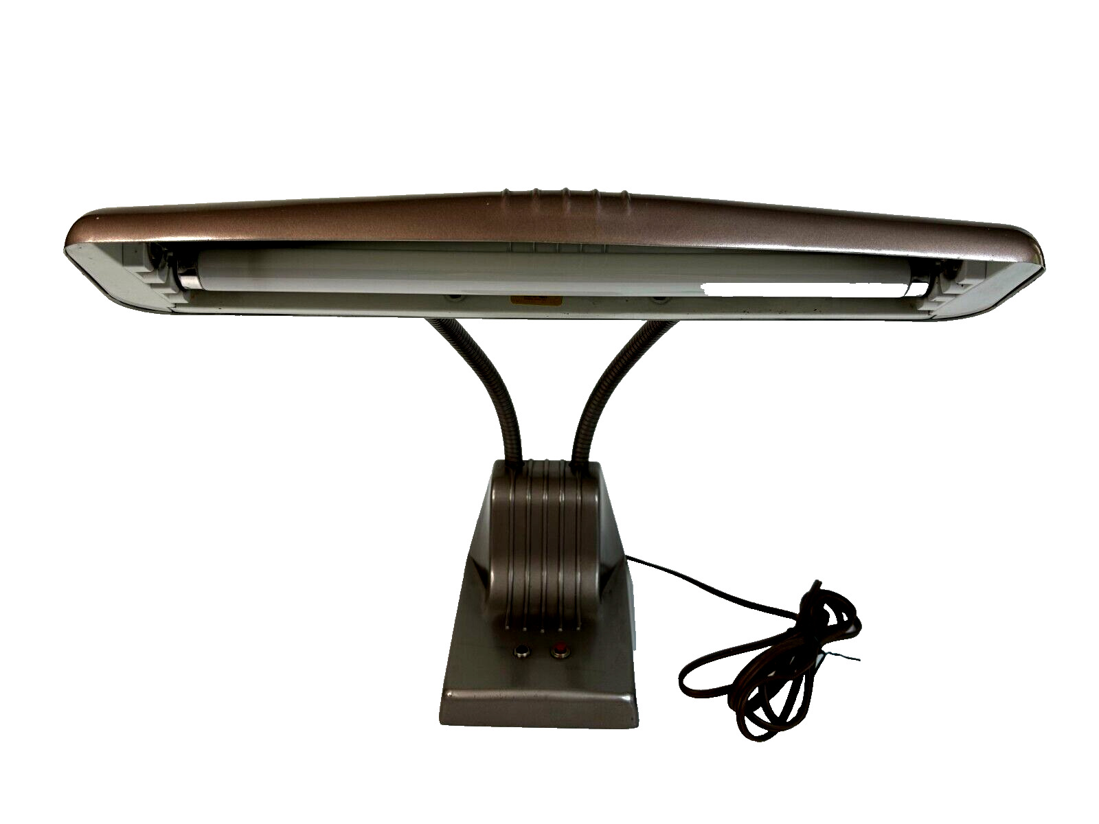 Vintage 40's MCM Dazor Bankers Industrial Floating Fixture Drafting Desk Lamp