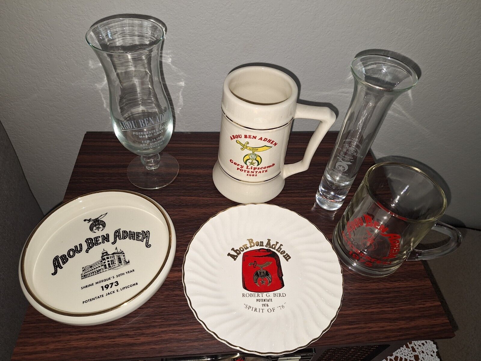 Lot of 6 Springfield Missouri Shriners collectibles.