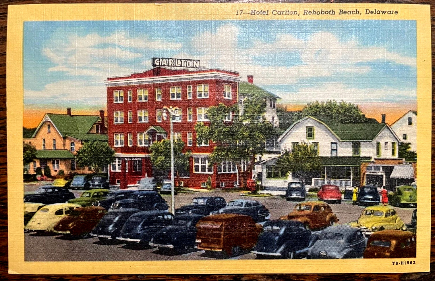 Vintage Postcard 1947 Hotel Carlton, Rehoboth Beach Delaware (DE)