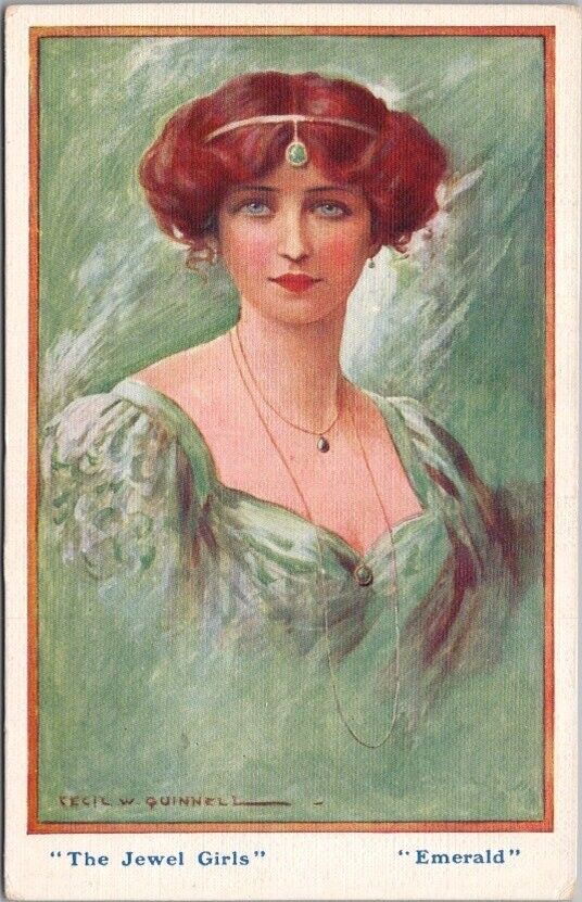 c1910s Artist-Signed CECIL QUINNELL Postcard \