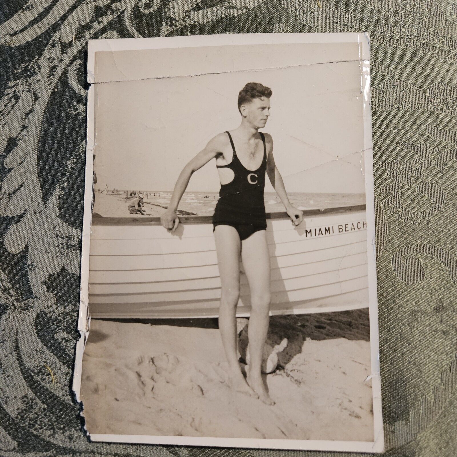 1920s Miami Beach Skinny Male Lifeguard Bulgy Wow