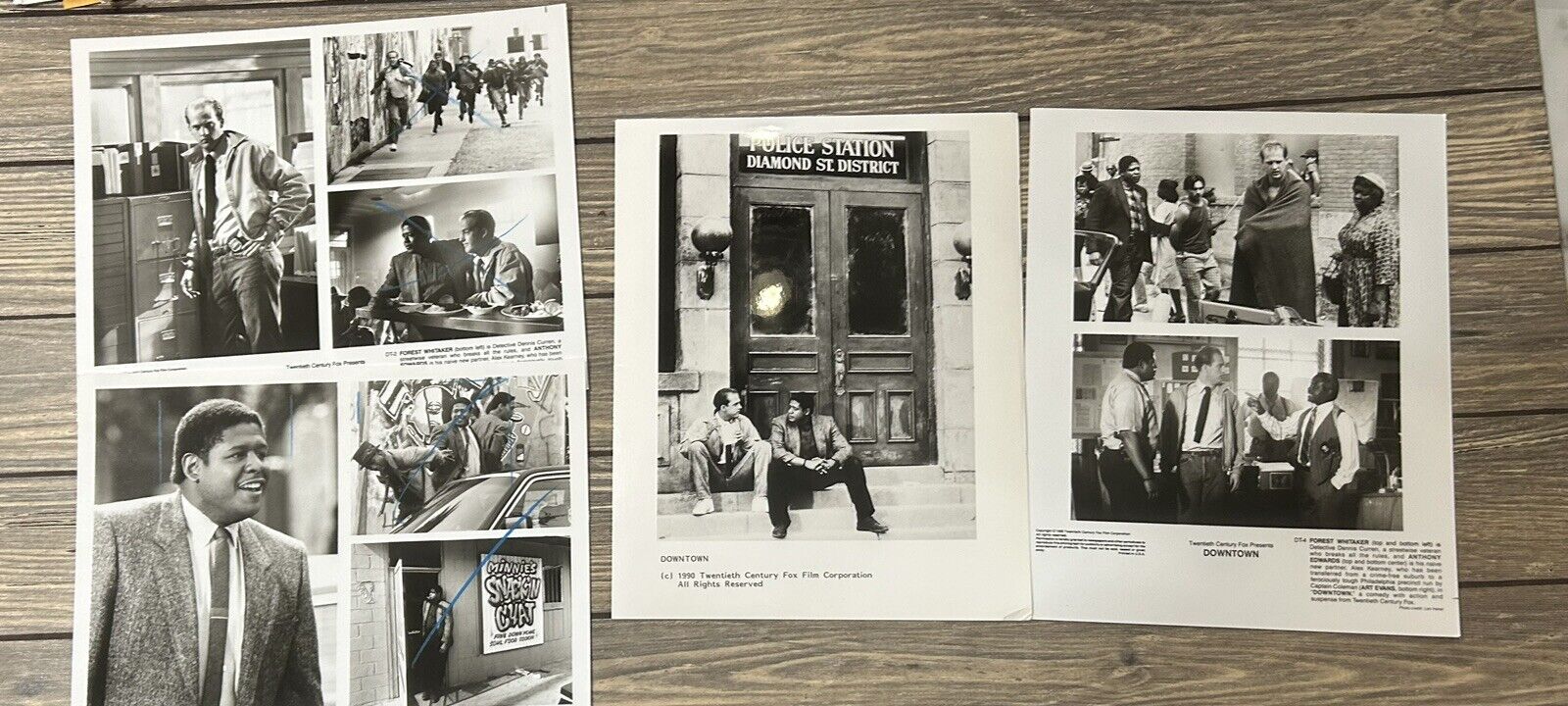 Vintage 1990 Downtown Movie Press Release Photo Set of 4 8x10 Black White