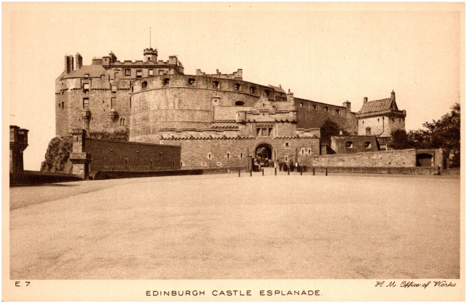 Edinburgh Castle Esplanade Scotland UK 1920s RPPC Postcard Photo Swain & Son
