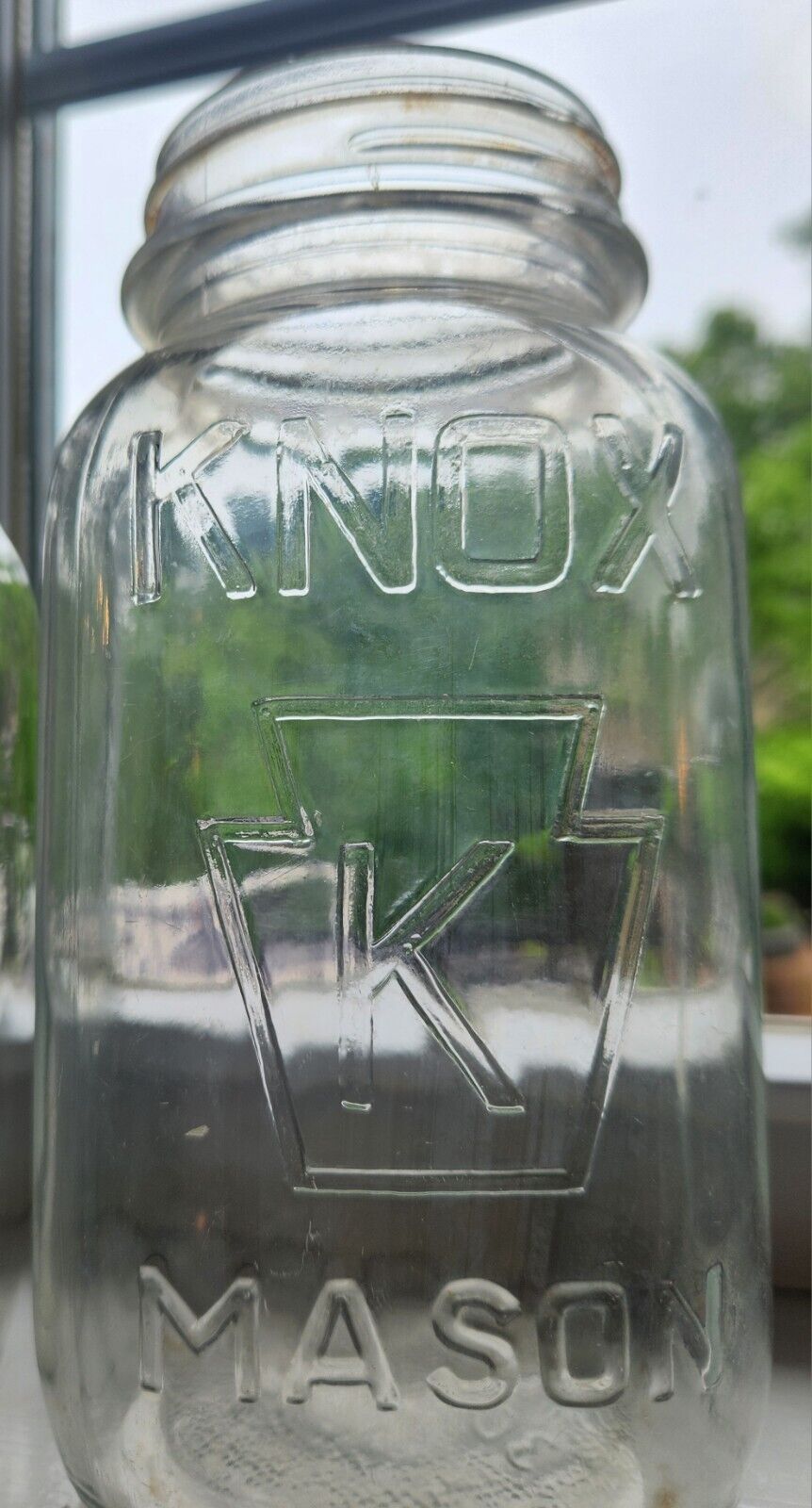 Vintage Knox Mason Jar Quart 