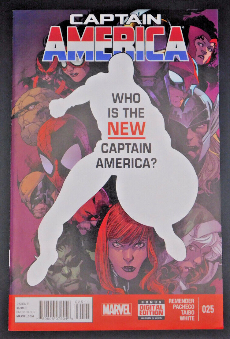 Captain America #25 (Dec. 2014, Marvel) 1st. Falcon as Captain America