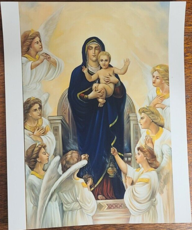 Mary with Baby Jesus Heaven - by Josyp Terelya -Christian Religious Print 8 x 10