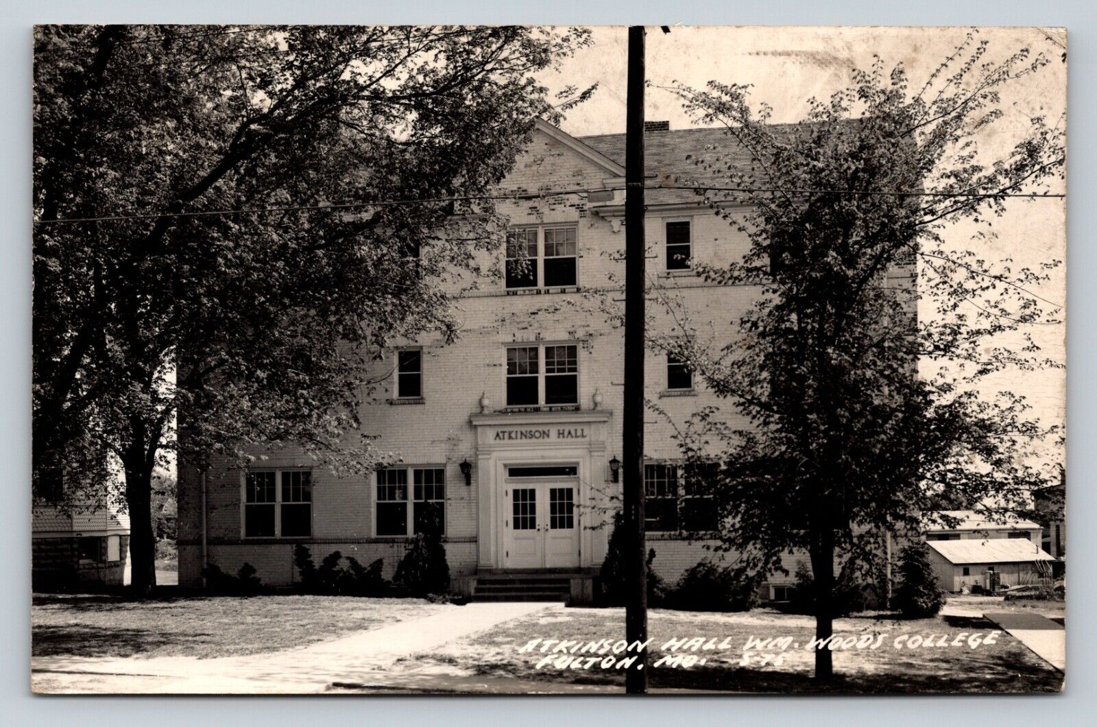 c1952 RPPC Atkinson Hall William Woods College FULTON Missouri MO VTG Postcard