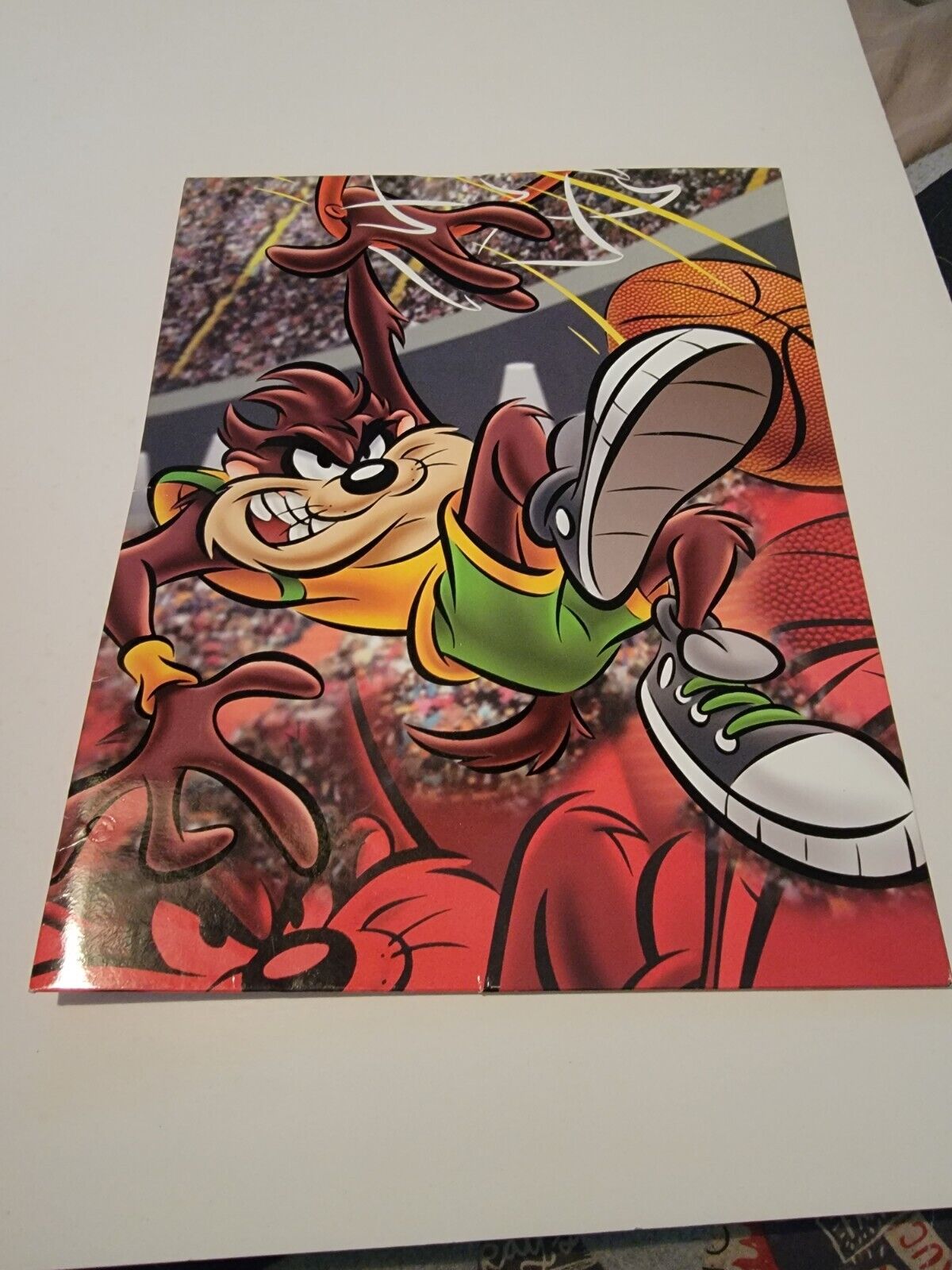 Vintage Looney Tunes Taz Notebook Folder Stuart Hall Tasmanian Devil 90s Dunk