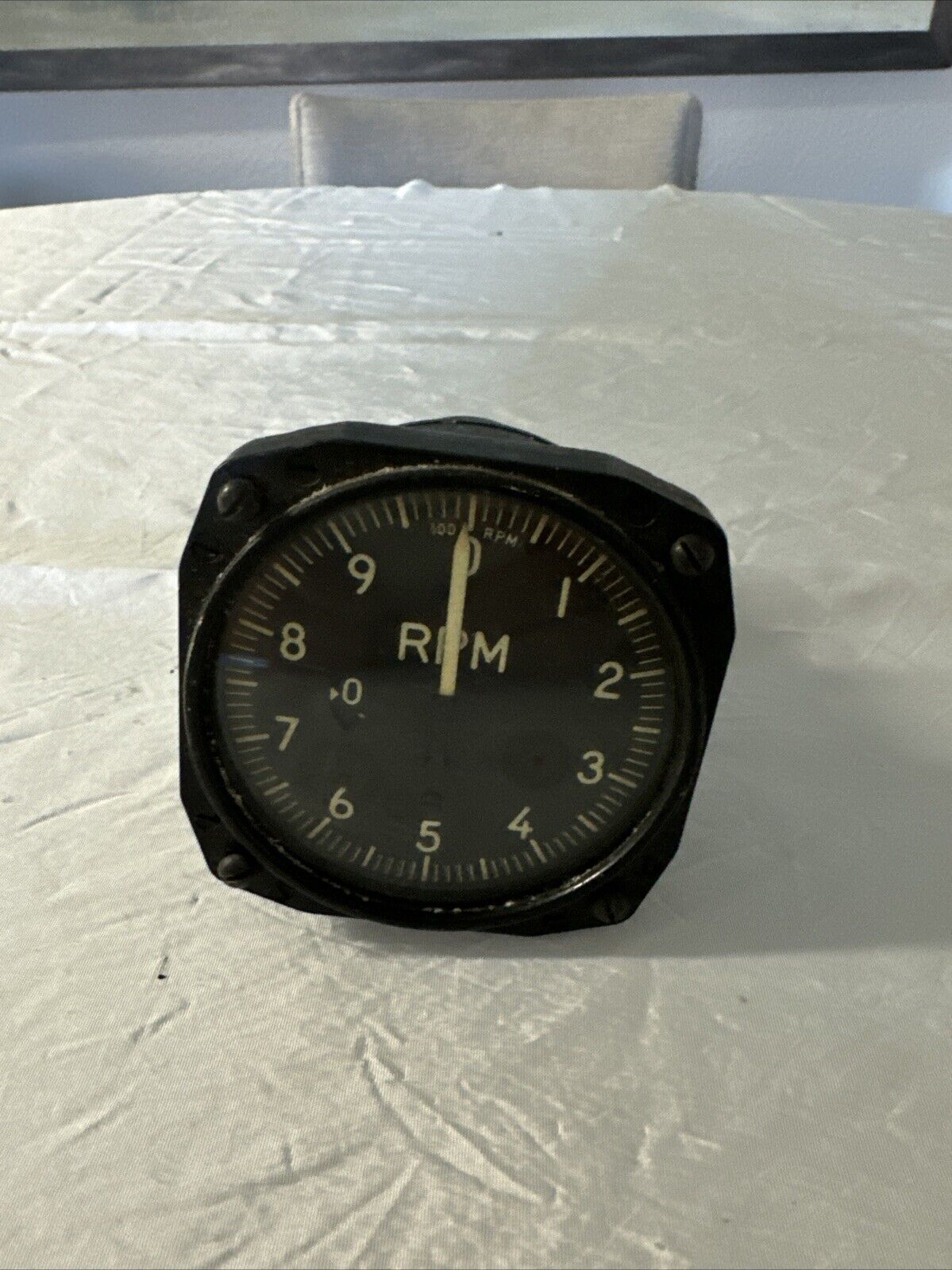 Vintage Airplane Gauge Aero Navy Tachometer Indicator B33 G28