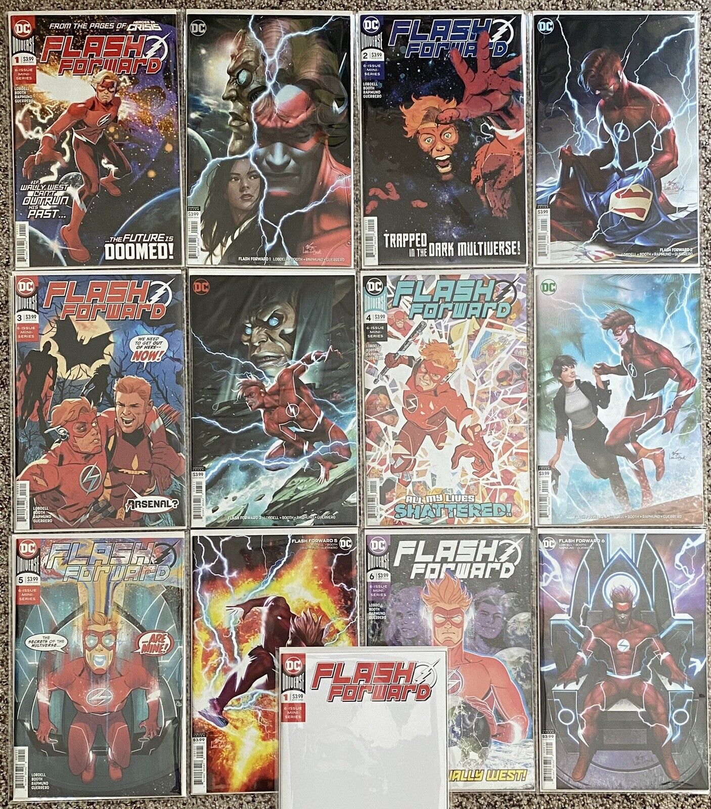 Flash Forward #1-6 With Variants - NM 1st Prints - Complete Set Of All 13 Covers