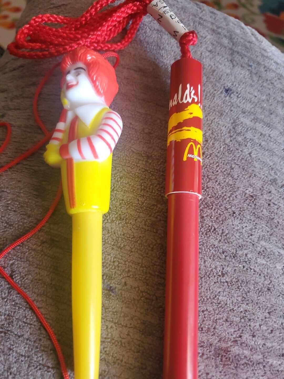 Vtg Lot Ronald McDonald Pen + 1 Red  McDonald\'s  Pen