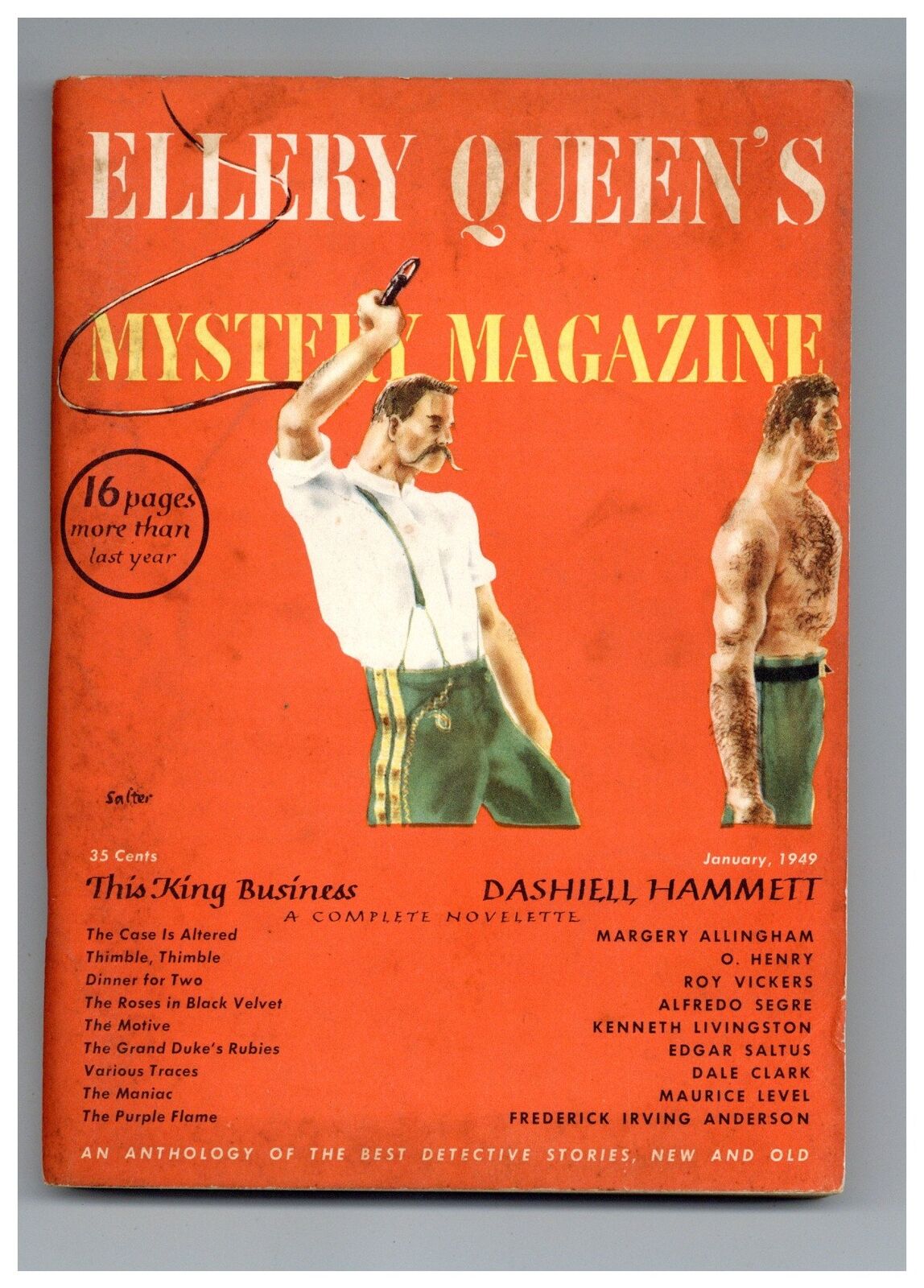 Ellery Queen's Mystery Magazine Vol. 13 #62 VG- 3.5 1949