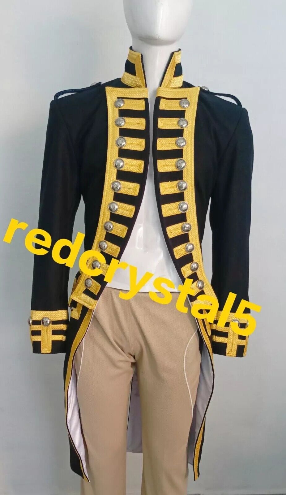 Men British Royal Navy Vice-Admiral Historical Military Jacket,Steampunk admira