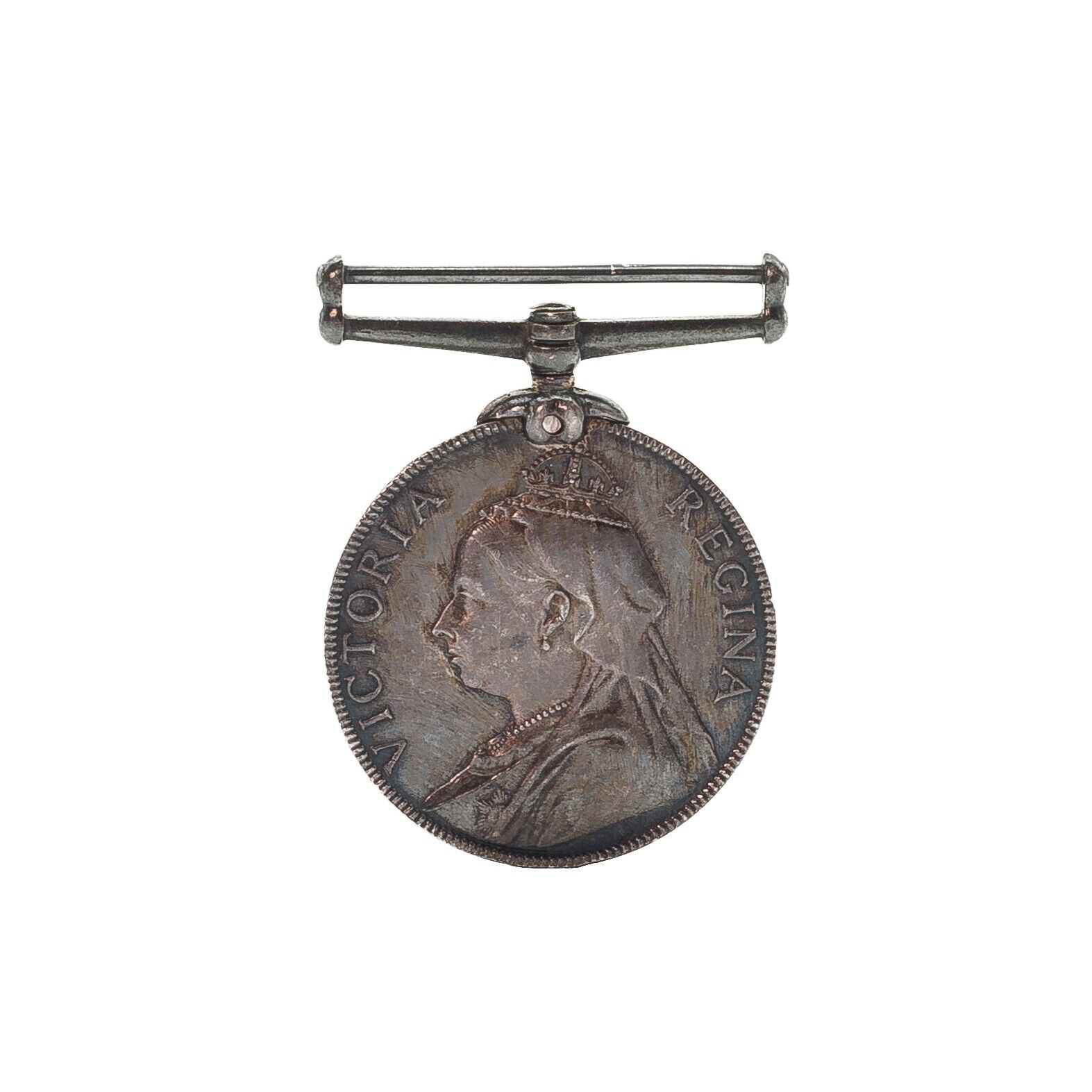 Pre-WWI Medal Queen Victoria Named 1st Volunteer Brigade Devonshire Regiment