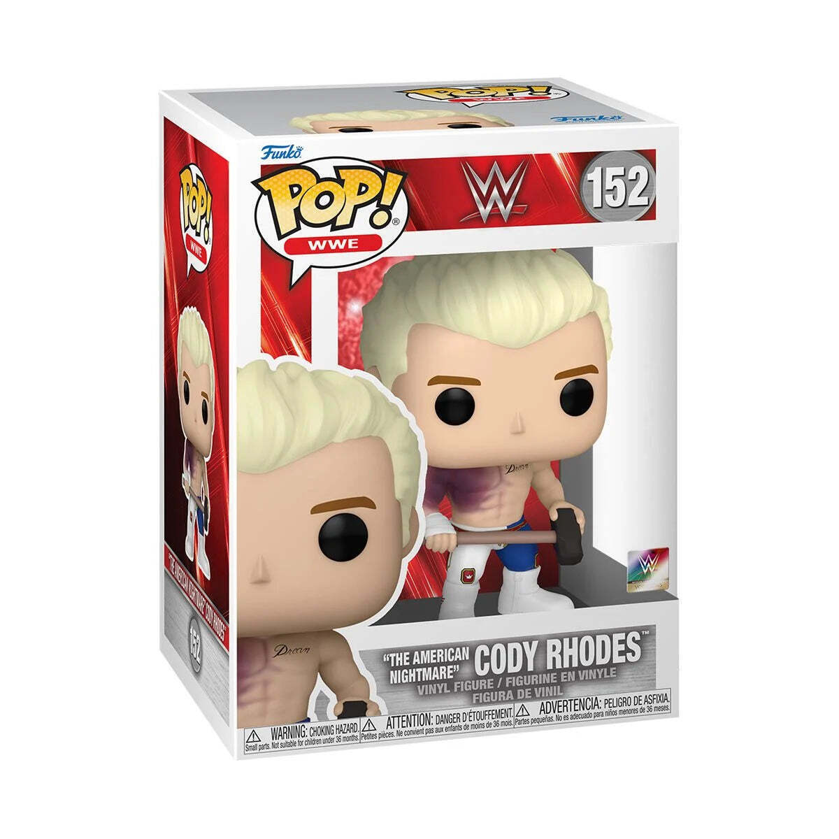 PREORDER BY 6/2024-FUNKO POP-WWE The American Nightmare Cody Rhodes #152