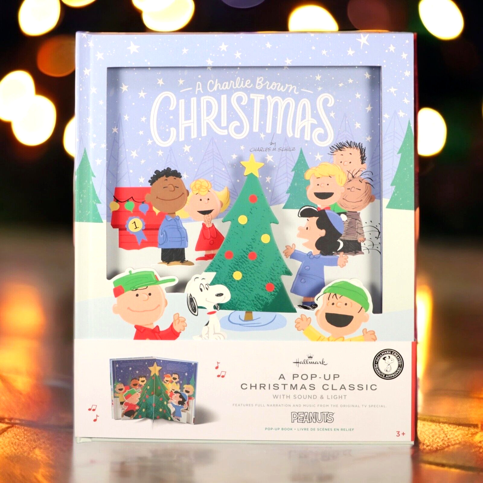Hallmark Peanuts A Charlie Brown Christmas Pop Up Book Lights Sounds 2021 New